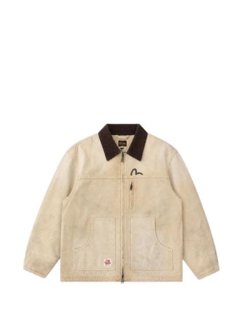 EVISU logo-print canvas coat