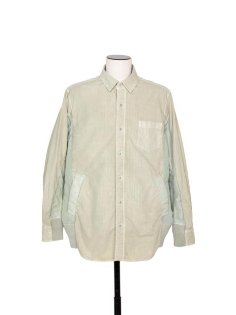 sacai Garment Dye Rip Stop x Nylon Twill Shirt