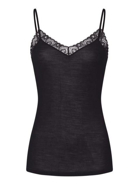 HANRO Woolen Lace Lace Trim Wool And Silk Camisole