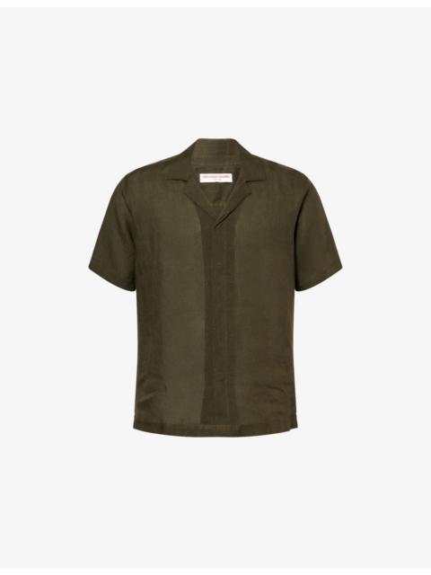 ORLEBAR BROWN Maitan Camp-Collar Linen Shirt