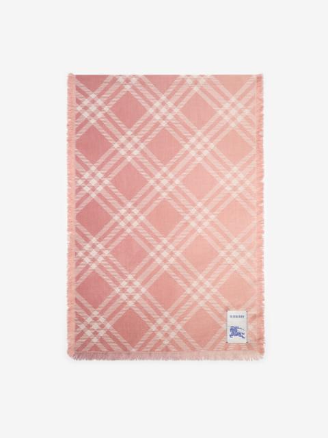 Burberry Gradient Check Wool Silk Scarf