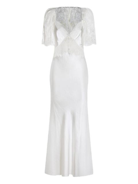 self-portrait buttoned maxi dress