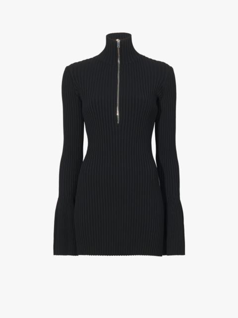 Proenza Schouler Viscose Rib Zip Sweater