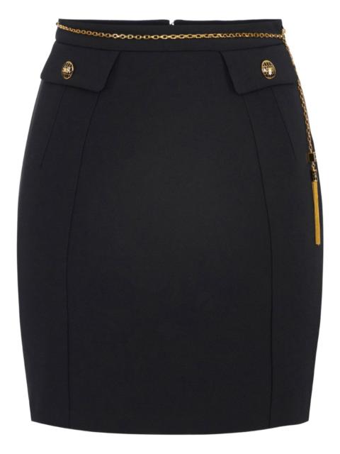 ELISABETTA FRANCHI chain-embellished mini skirt