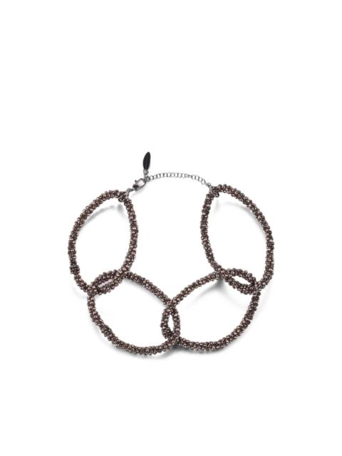 Brunello Cucinelli hematite chain-link choker
