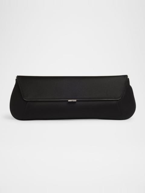 Ami Framed Satin Clutch Bag