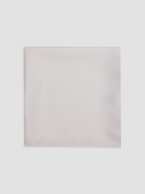 TOM FORD Men's Logo Silk Pocket Square - Off White