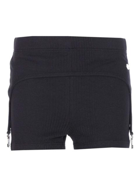 Jean Paul Gaultier ribbed-garter shorts