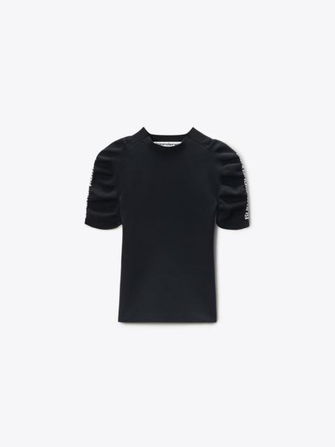 Alexander Wang ruched sleeve crewneck
