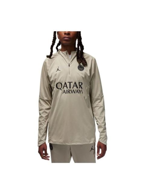 Jordan Air Jordan Paris Saint-Germain Strike Winter Warrior Third Storm-FIT Soccer Drill Top 'Stone' DZ0584