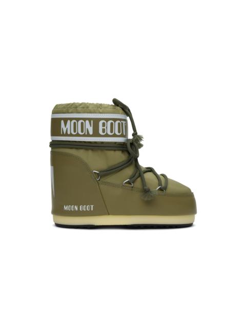 MOON BOOT Khaki Low Icon Boots