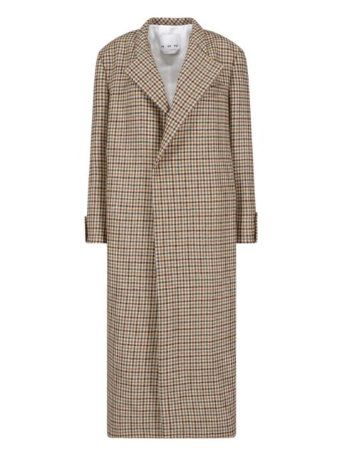SA SU PHI CHECKERED WOOL COAT