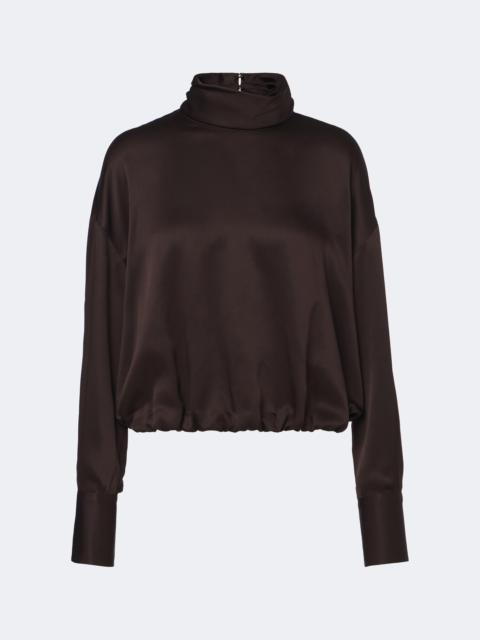 Brunello Cucinelli Silk satin top