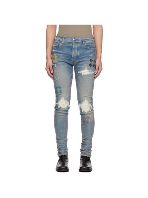 AMIRI Blue MA Quad Cut Out MX1 Jeans
