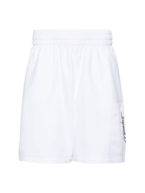 Moschino logo embroidered short