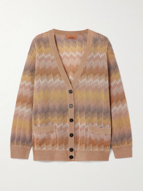 Missoni Metallic Crochet-knit Cardigan