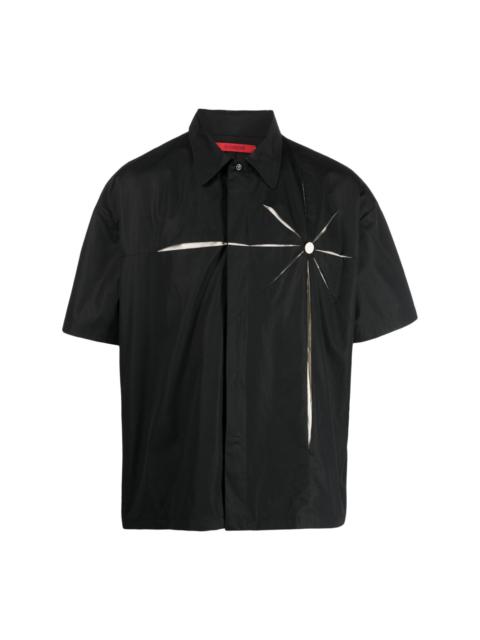 KUSIKOHC pleat-detail short-sleeve shirt