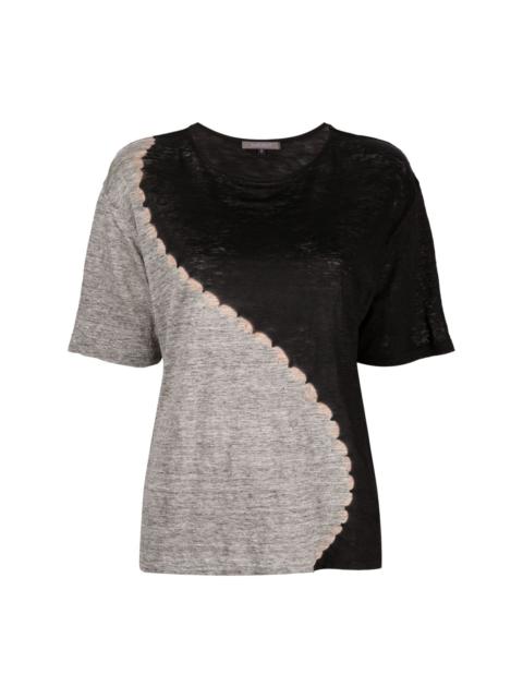 SUZUSAN Shibori linen T-shirt