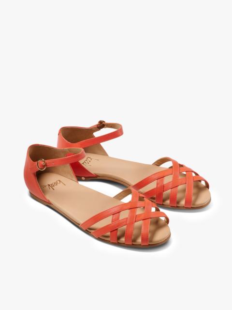 beek Plover Leather Basket-Weave Sandal