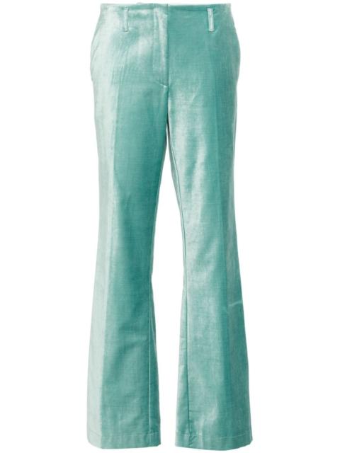 forte_forte straight-leg velour trousers