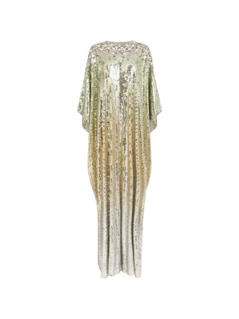 JENNY PACKHAM FONTAINE sequin-embellished maxi dress