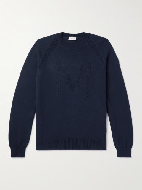 Moncler Logo-Jacquard Cotton Sweater
