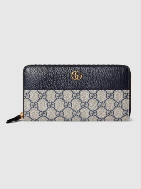 GUCCI GG Marmont bi-color zip around wallet