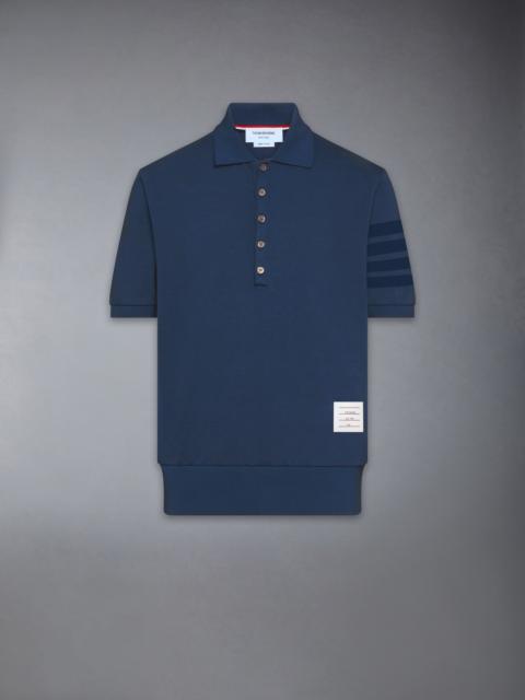 Thom Browne GARMENT OVERDYED JERSEY 4-BAR POLO