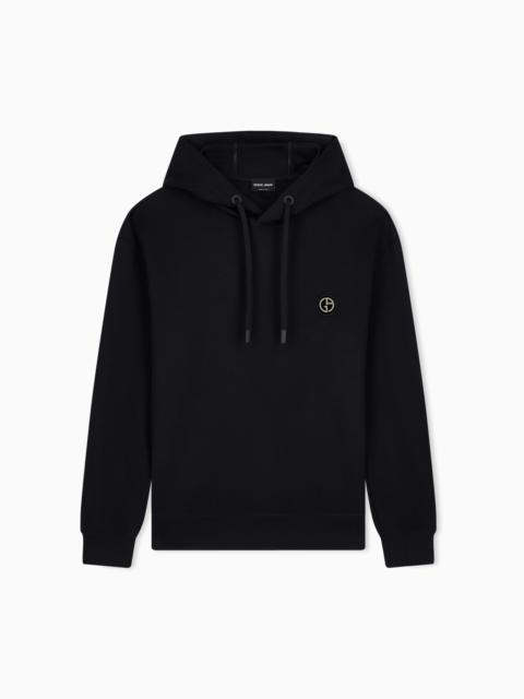 GIORGIO ARMANI SWEATSHIRT REGULAR FIT IN SOFT DOUBLE MICROMODAL JERSEY