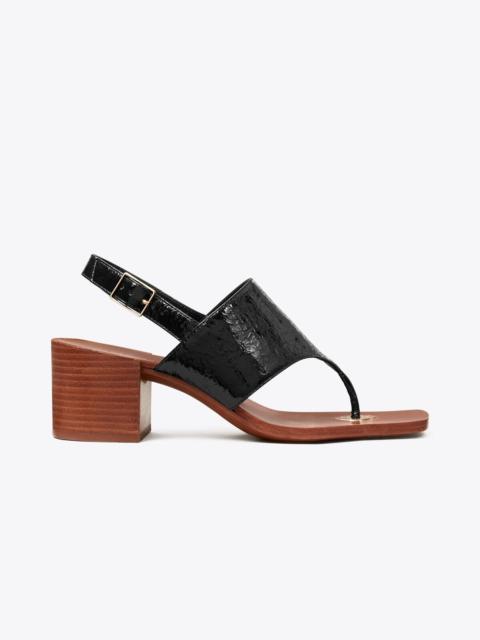 TORY BURCH Double T Coin Heeled Sandal