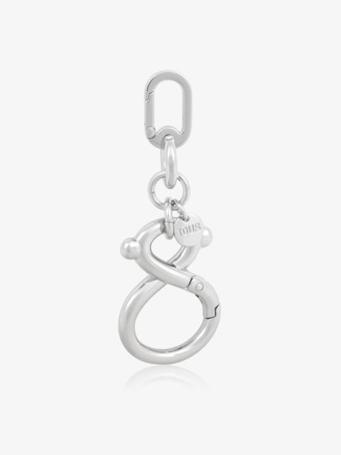TOUS Silver-colored bear and logo Key ring TOUS Infinity