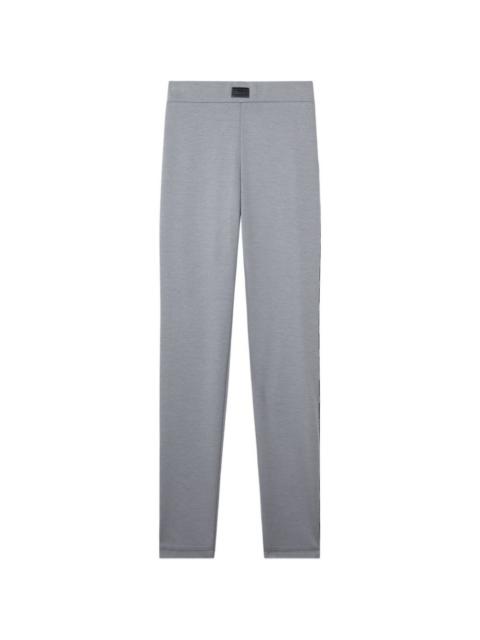GCDS logo-patch contrast-trim leggings