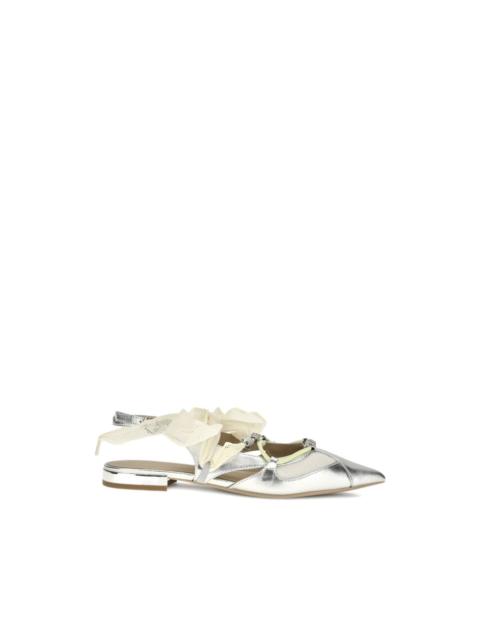 PINKO lace-up point-toe sandals