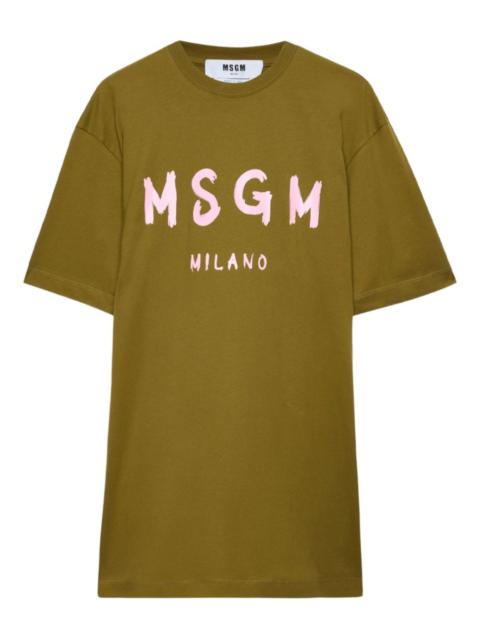 MSGM logo-print T-shirt dress