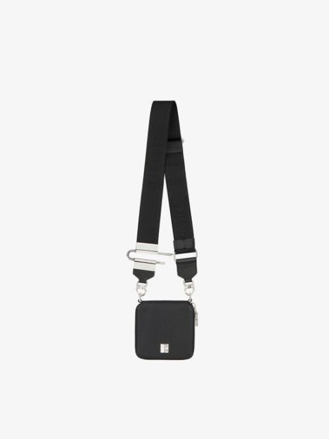 Givenchy WALLET IN GRAINED LEATHER WITH STRAP