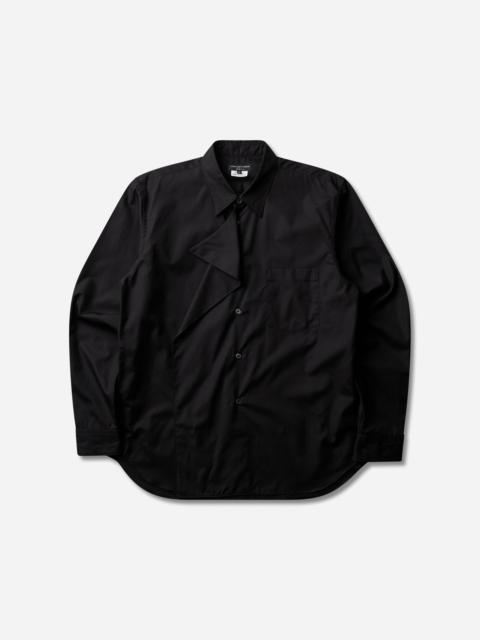 Comme des Garçons Homme Plus Men's Asymmetric Draped-Panel Shirt Black
