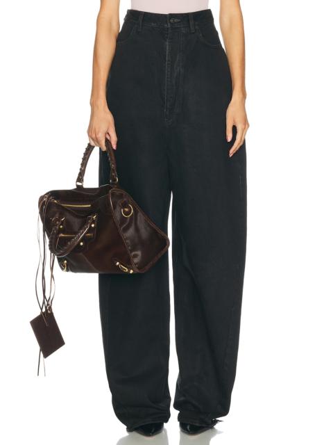 BALENCIAGA High Waist Barrel Twisted Leg