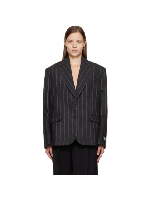 VERSACE Gray Informal Blazer