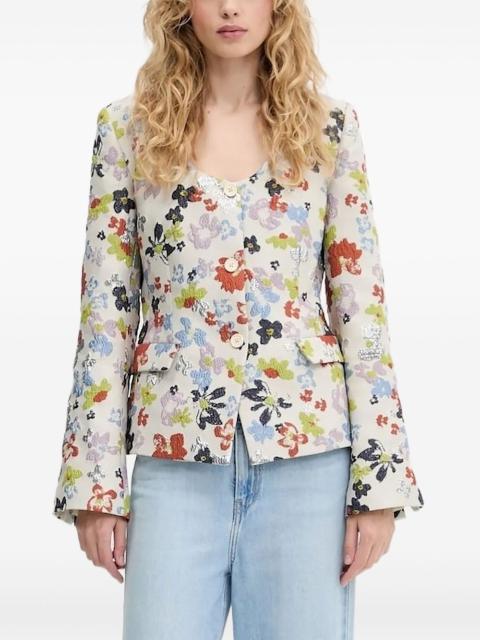STINE GOYA floral-brocade jacket