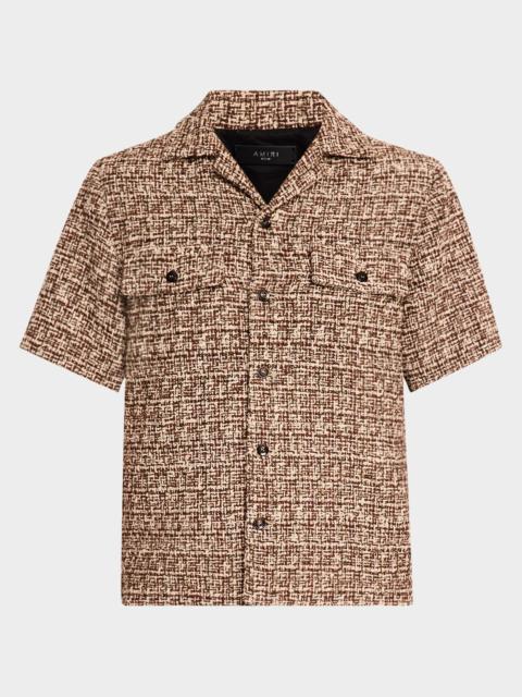 AMIRI Men's Boucle Camp Shirt
