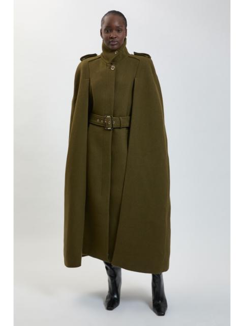 KAREN MILLEN Wool Maxi Cape Coat
