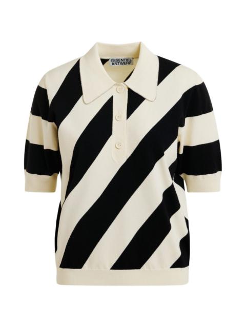 ESSENTIEL ANTWERP striped polo top