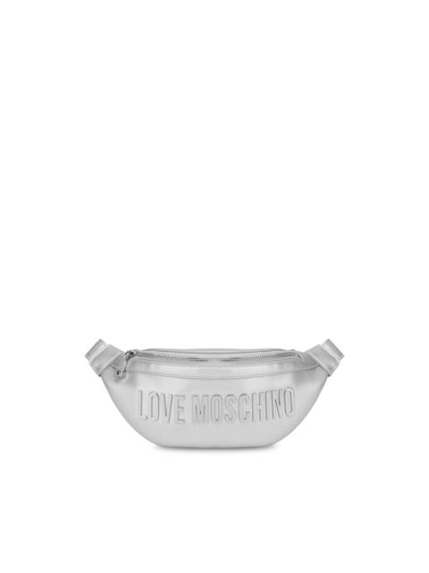 Moschino logo-plaque belt bag