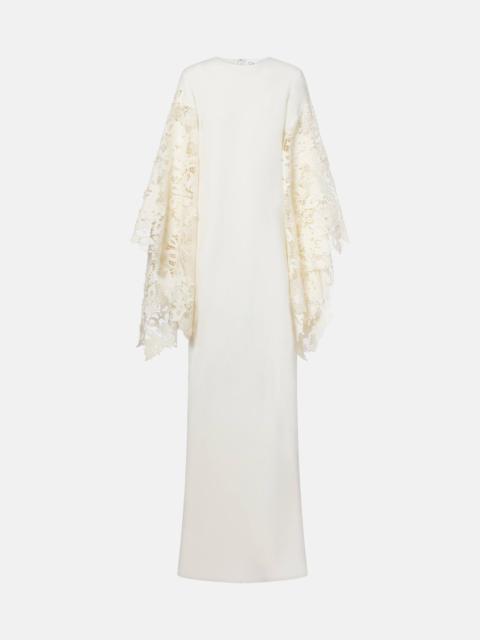 Oscar de la Renta Floral silk-blend kaftan