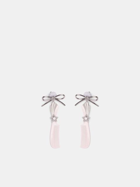 ASHLEY WILLIAMS Pink Hair Comb Earrings