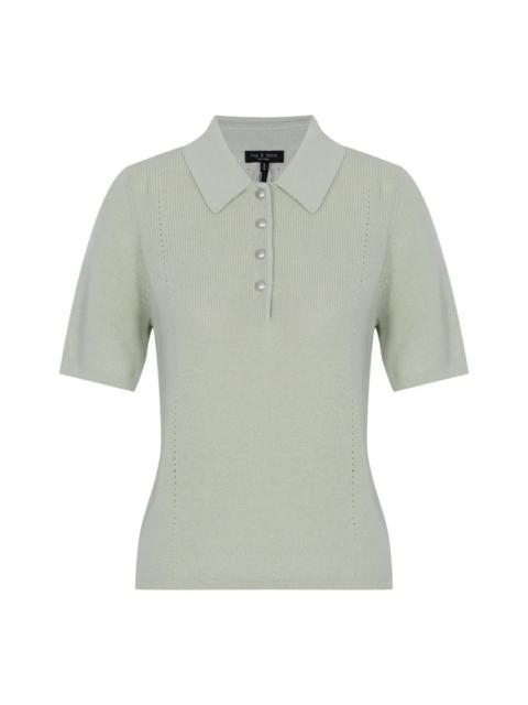 rag & bone Darcey Cotton Cash Polo
