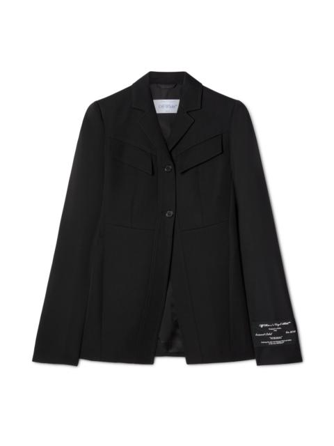 Off-White Black Toybox Wool Cargo Jacket