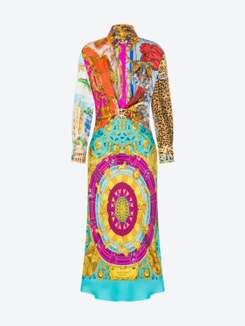 Moschino SCARF PRINT TWILL DRESS