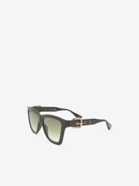 Moschino buckle-detail square-frame sunglasses