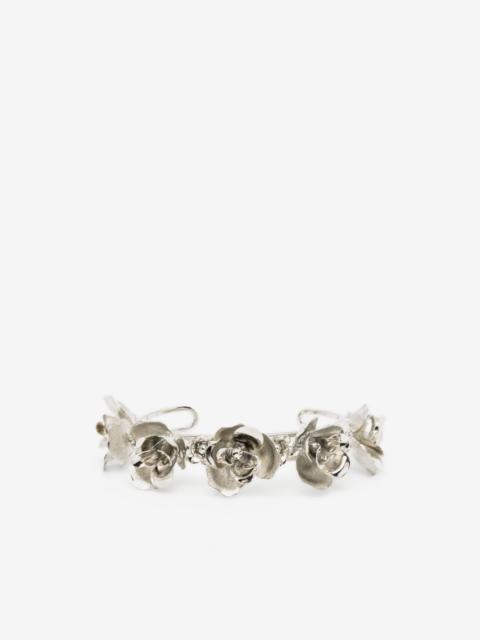 Jennifer Behr floral-embellished cuff bracelet